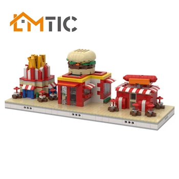 

MOC The Restaurant In The Zoo City Street View Building Blocks Diy 1440pcs Toys Bricks Educational Christmas Gift For Children