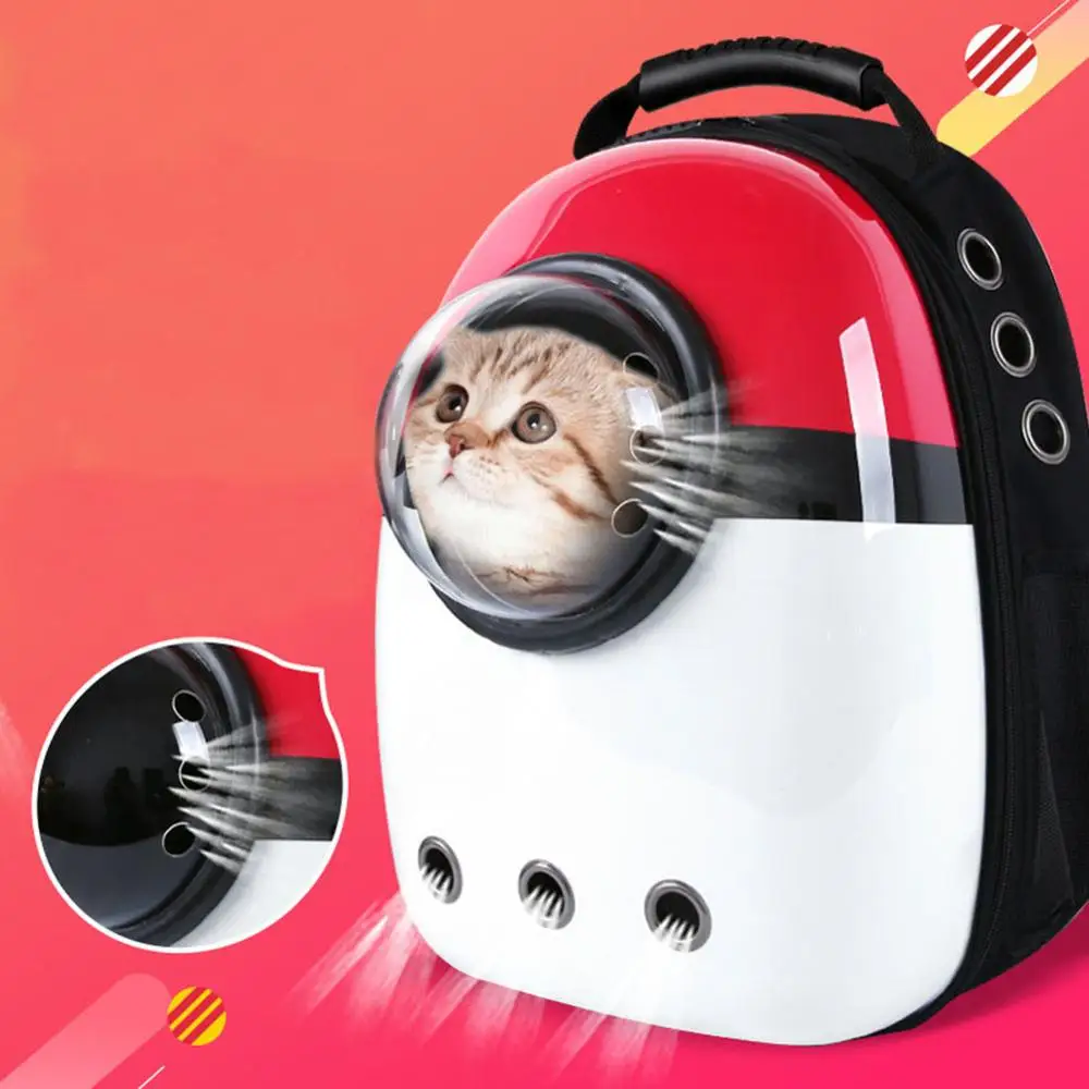 Mochila transportadora portátil para mascotas, bolsa transparente y  transpirable con cremallera para transportar perros y gatos, producto Gato  mascotas|Transportines para perros| - AliExpress