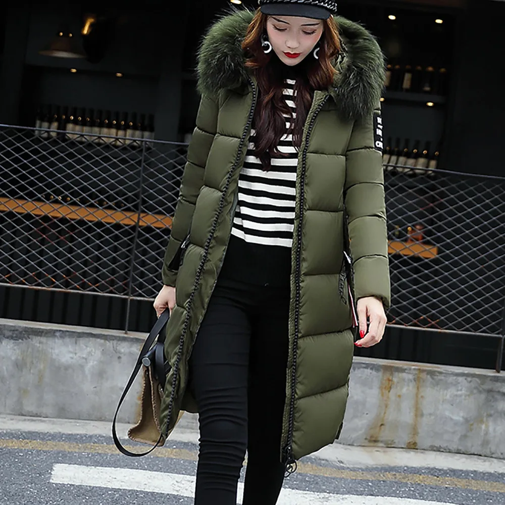 Женское однотонное повседневное плотное зимнее тонкое пуховое пальто Lammy - Цвет: AG