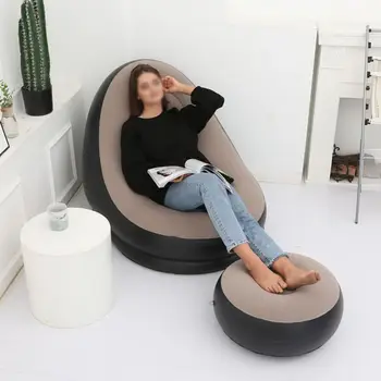 

Portable Lazy Inflatable Sofa With Pedals Outdoor Beach High Quality Inflatable Bed Outdoor Furniture Garden Sofas new*