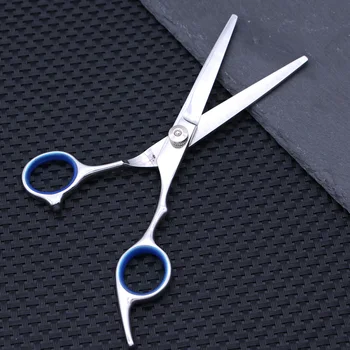 

Cutting Styling Tool Hair Straight Scissors Stainless Steel Professional Barber Salon Hairdressing Haircut Shears (Silver)