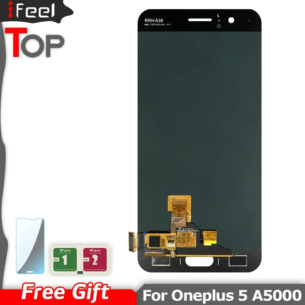 

OLED For Oneplus 5 A5000 LCD Display Touch Screen with Frame Digitizer For OnePlus 5 Dispaly For One Plus 5 1+5 A5000 LCDs