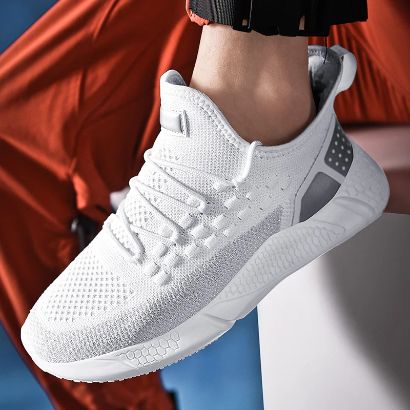 

2020 Men Shoes Non-leather Casual Running Gym Sneakers Jogging Comfortable Breathable Footwear Sport