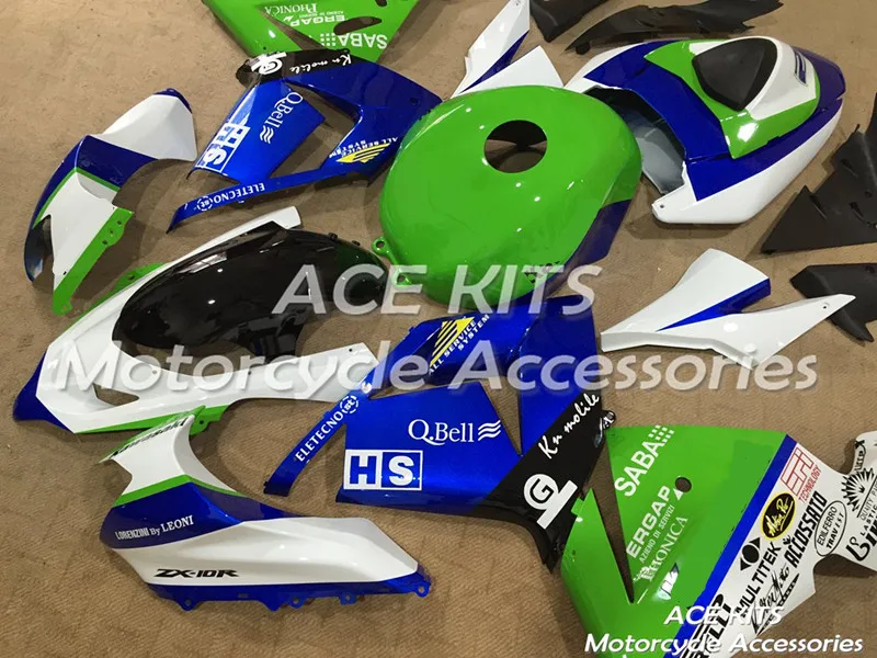 Мотоциклетный обтекатель abs для kawasaki Ninja ZX10R 2004 2005 инъекции кузова всех видов цвета № 53