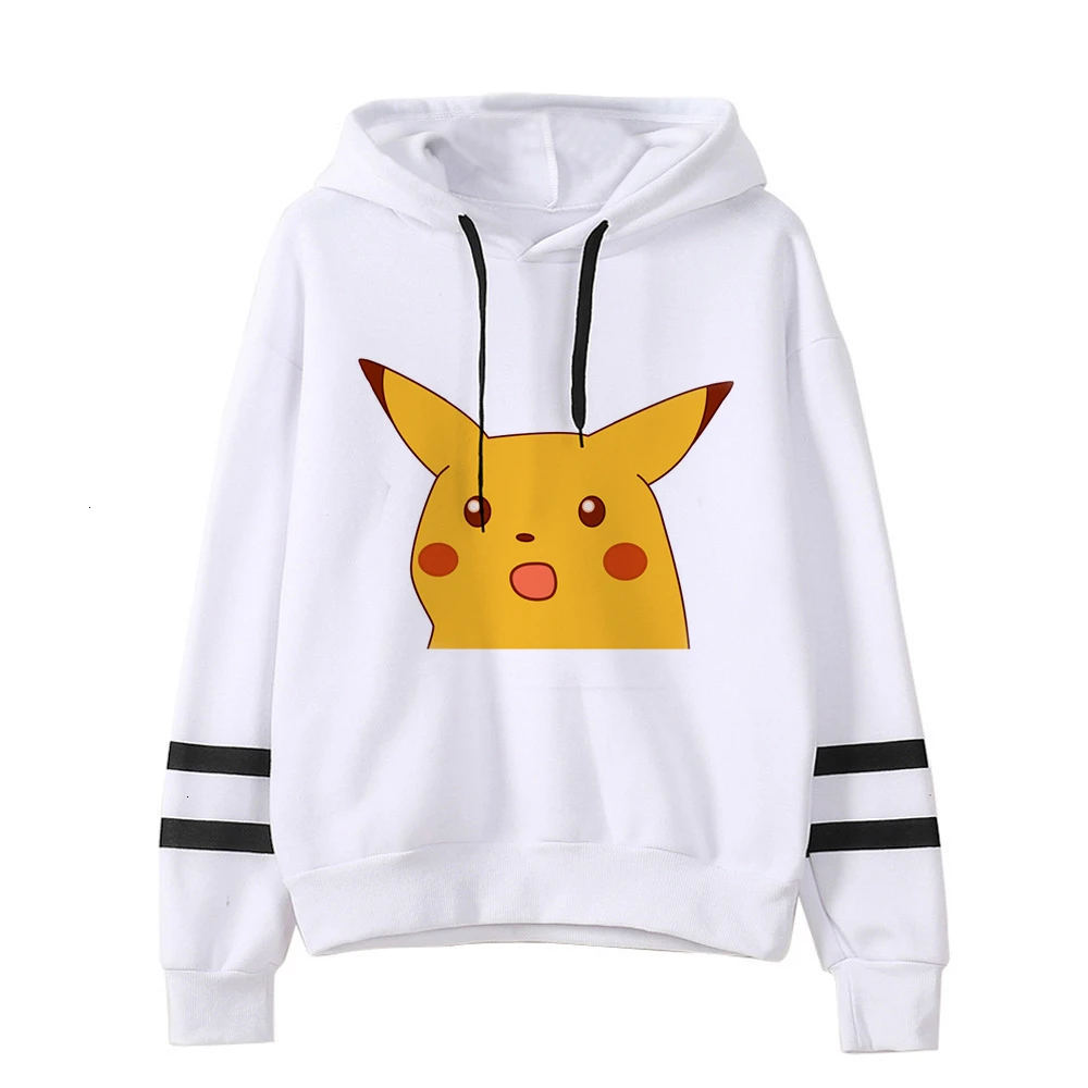 2617 Pokemon Detectiv куртка Пикачу с капюшоном Женская забавная Pika Kawaii толстовка женская одежда женские Пуловеры мультфильм японский корейский для мужчин - Цвет: 2617
