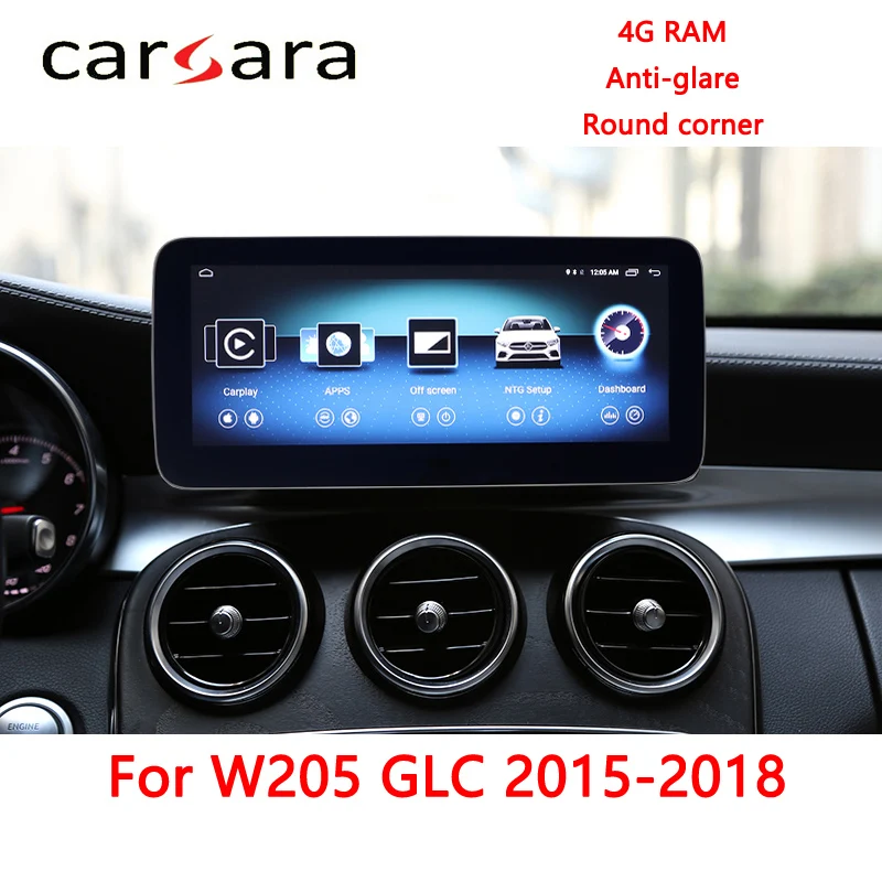 

2019 new 10.25 large touch screen upgrade 4g ram W205 Mercedes navigation with bluetooth