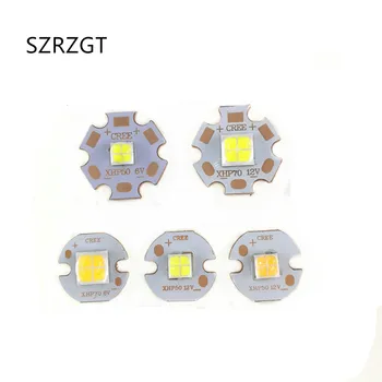 

CREE XHP50 XHP70 XHP50.2 XHP70.2 2 generation Cool White Neutral White Warm White LED Emitter 6V 12V with 16mm 20mm Copper PCB