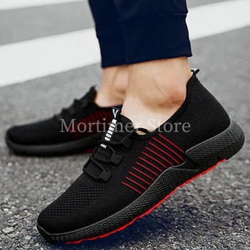 

2019 New Men Casual Shoes Breathable Mesh Sneakers Fashion Light Mens Lace-up Male Footwear Zapatillas Zapatos De Hombre Tenis