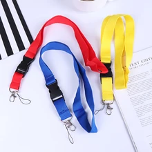 Ремешки на шею для мобильного телефона Красочный пустой простой ключ талреп значок