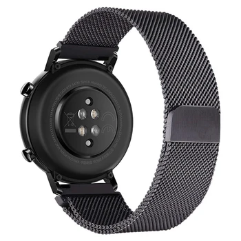 

20mm Watchband Stainless Steel Mesh Watch Band Wristband Replacement Compatible with HUAWEI WATCH GT / HONOR MagicWatch 2