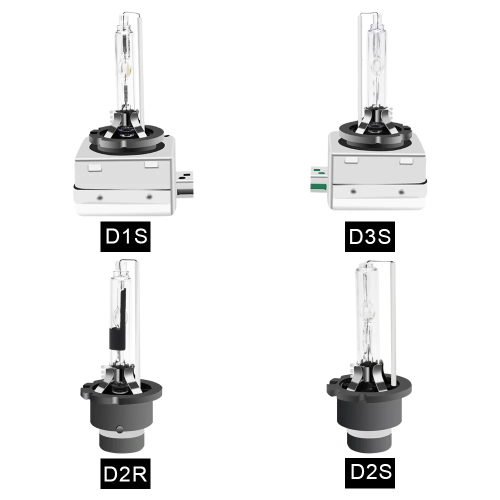 Одна пара 35 Вт D1S ксеноновая HID лампа D3S D2R D2S ксеноновая лампа с металлической основой 4300K 5000K 6000K 8000K автомобильные лампочки