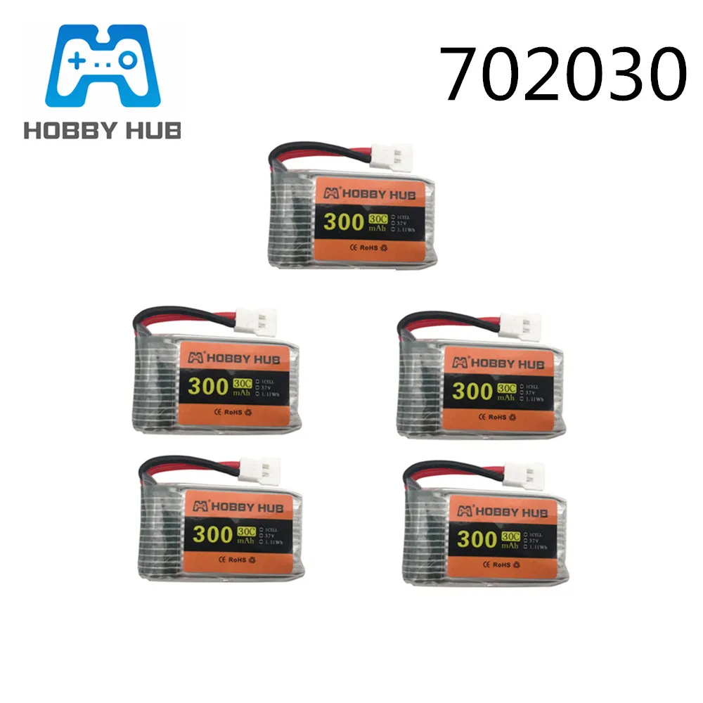 5 шт. 3 7 в 300 мАч 20C 702030 для E55 FQ777 FQ17W F180 FY530 U816 U830 Аккумулятор радиоуправляемого