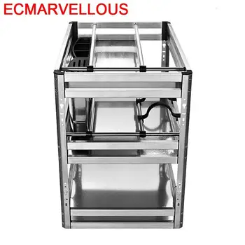 

Almacenaje Platos Accesorios Organizar Para Armario Stainless Steel Cocina Cozinha Cuisine Kitchen Cabinet Storage Basket