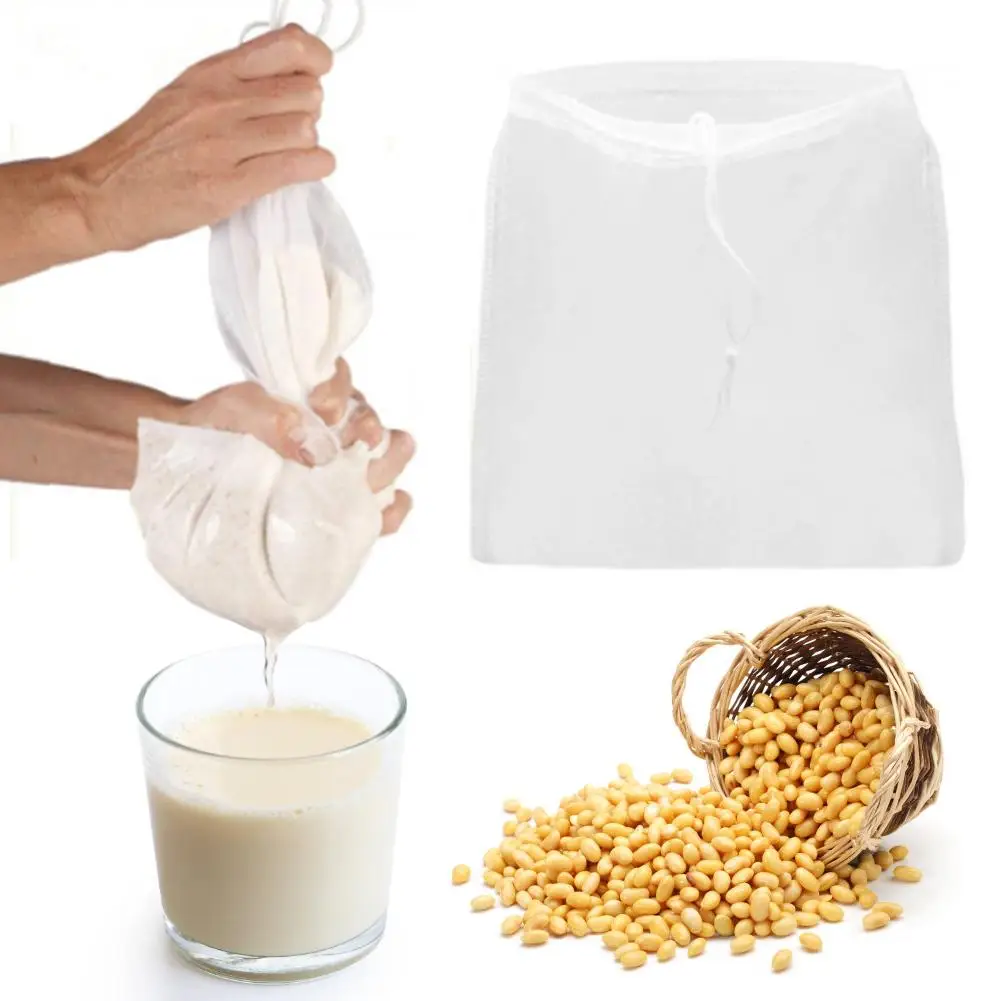 Винный фильтр мешок молочного соевого сока нейлон неординарная сумка многоразовая напрягающаяся миндальная греческая Йогуртовая ситечко для варки кофе пива сыра ткань