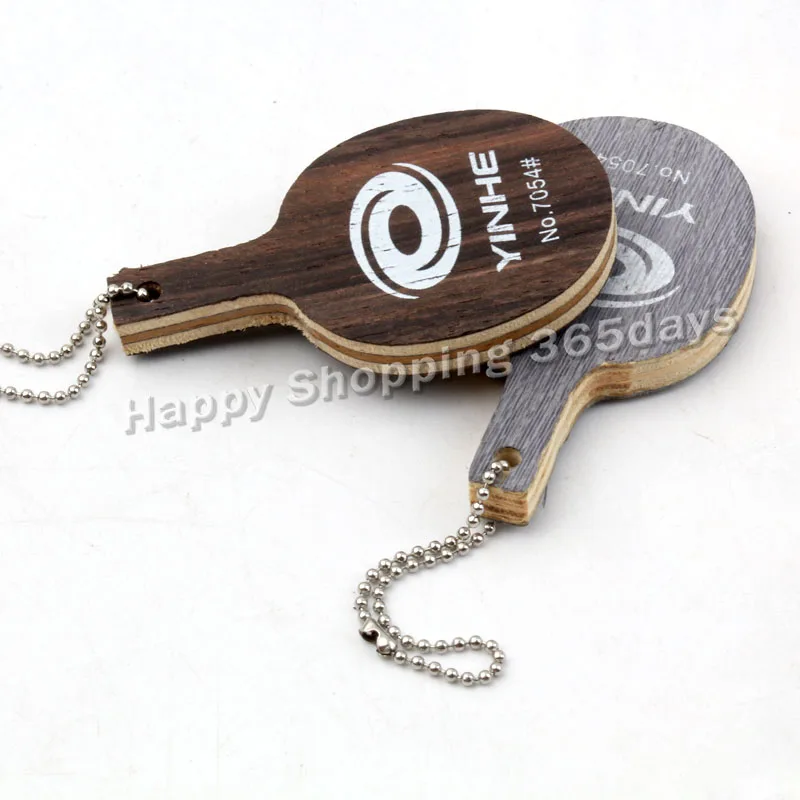 

2 Pcs YINHE Mini Rosewood Table Tennis Racket (Key Chain, Very Cute, Not for Play) Pendant Blade Ping Pong Bat