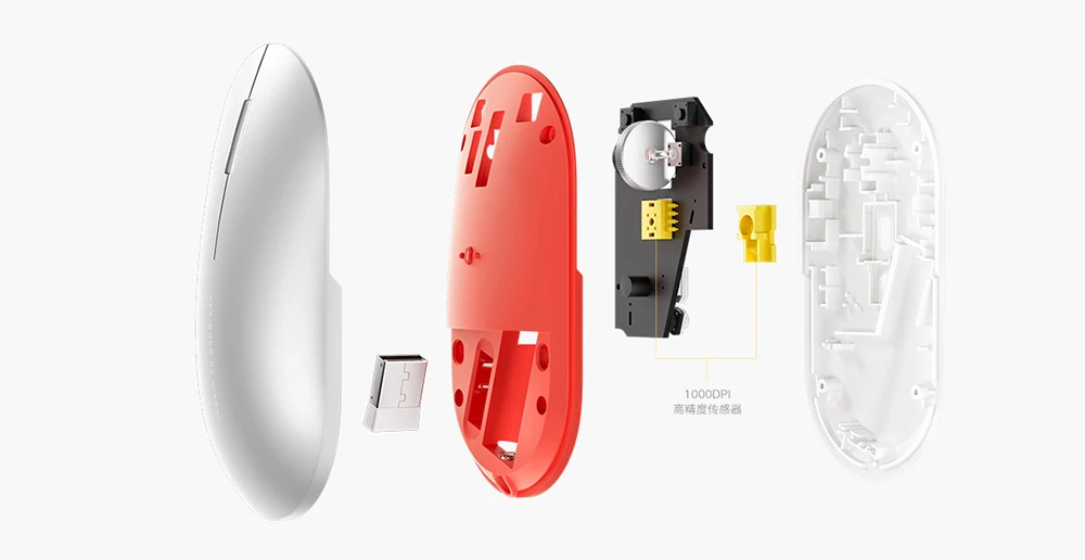 Gadgetoo Xiaomi Mi Wireless Mouse 2 2.4Ghz 1000Dpi Portable Mouse