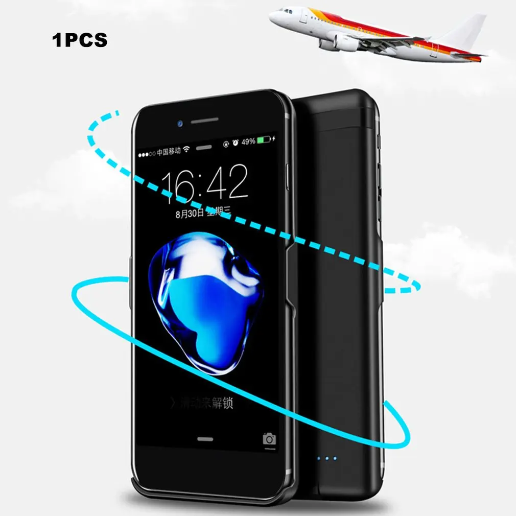 

5000mAh Power Bank Case Charging For iPhone 6 / 6S / 7/8 Battery Case Charger Case Power Bank Charger Case Mobile Phone