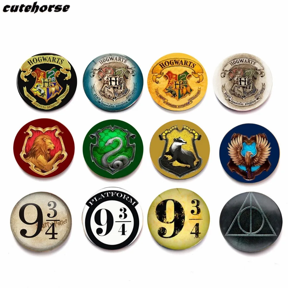 

Harri Potter series fridge magnets Creative crystal glass fridge magnets diameter 25 mm refrigerator magnet sticker