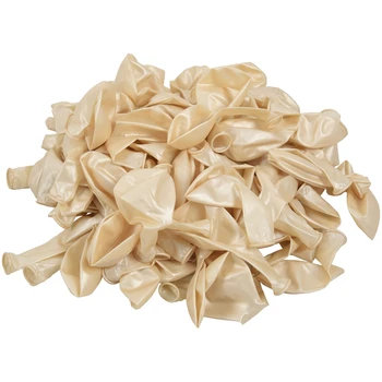 

New 100 Balloons Birthday Wedding Party Decoration Club Balloons 25 cm Color: white