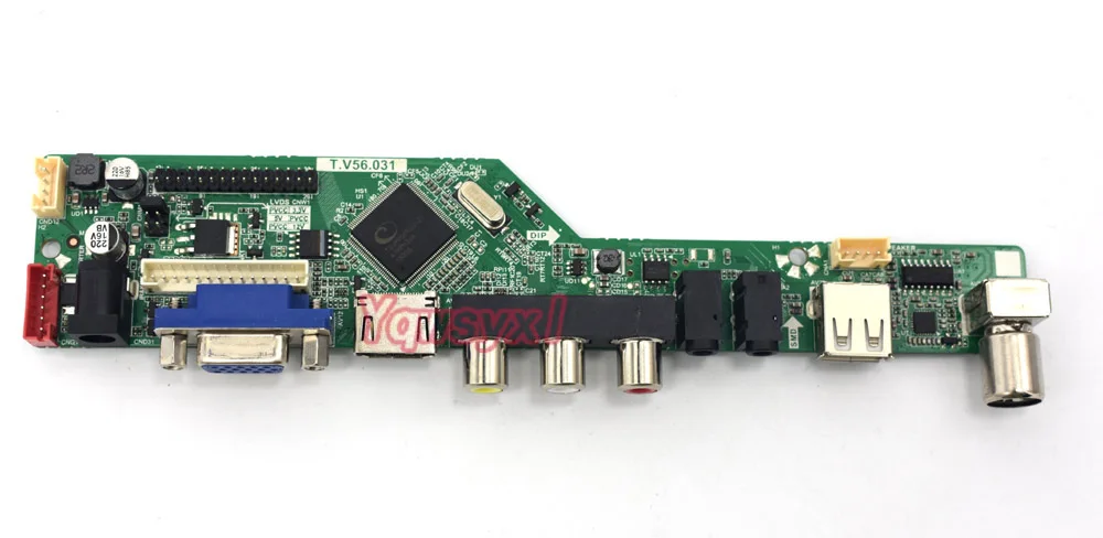 tv + hdmi vga + av usb lcd led tela placa motorista