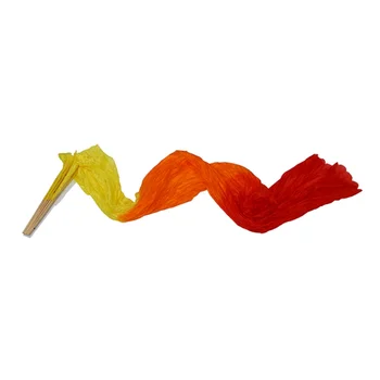 

New 1.8m Hand Made Colorful Belly Dance Dancing Silk Bamboo Long Fans Veils
