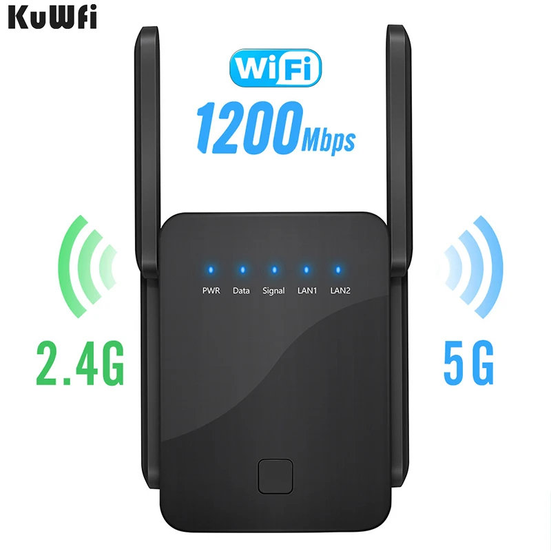 Ripetitore Wifi Wireless 5Ghz Amplificatore Wifi Booster Wi-Fi 300M 1200 Mbps Wifi Booster 802.11Ac Punto Di Accesso Extender A Lungo Raggio