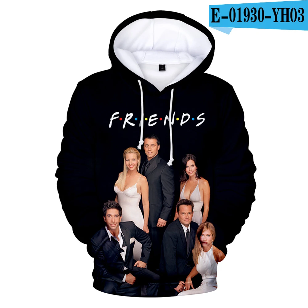 Теплые толстовки с 3D принтом «sitcom FRIENDS» для мужчин и женщин, высококачественные и недорогие толстовки, Лидер продаж, толстовки с капюшоном для мальчиков и девочек с 3D изображением друзей - Цвет: 3D