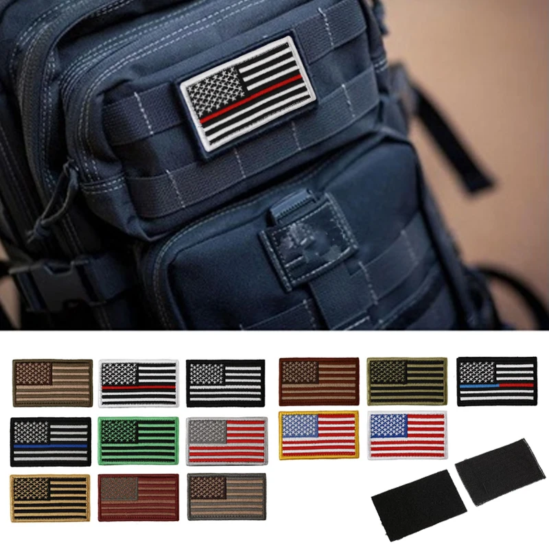 Флаг значок патч из войлока США DIY аксессуары ручной работы 8,3*5 см вышитые повязки Atrts ремесла Соединенные Штаты Америки