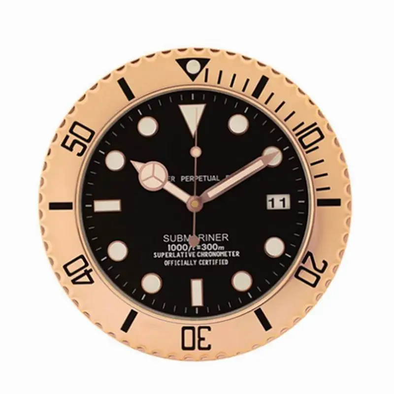 

Luxury Brand Design Metal Art Watch Clock Luminous Function Top Quality Metal Home Decor Wall Clocks with Corresponding LOGO