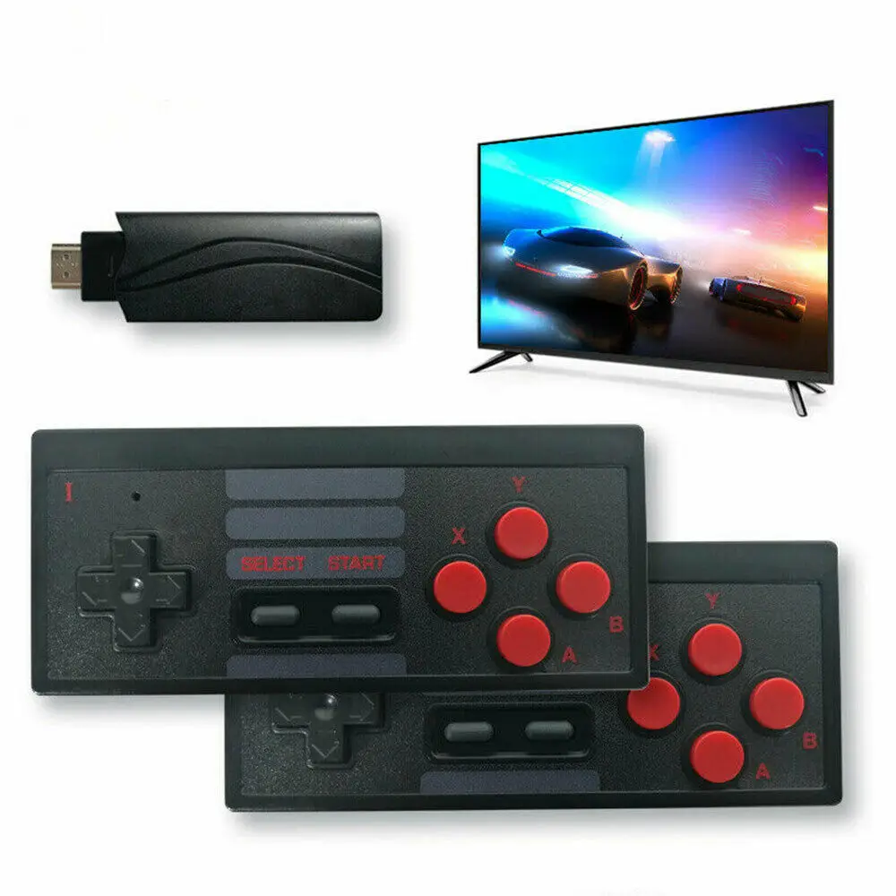 

Retro TV Game Stick Mini HDMI 4K Console 628 Built-in Games 2 Wireless Gamepad handheld video Game Game console