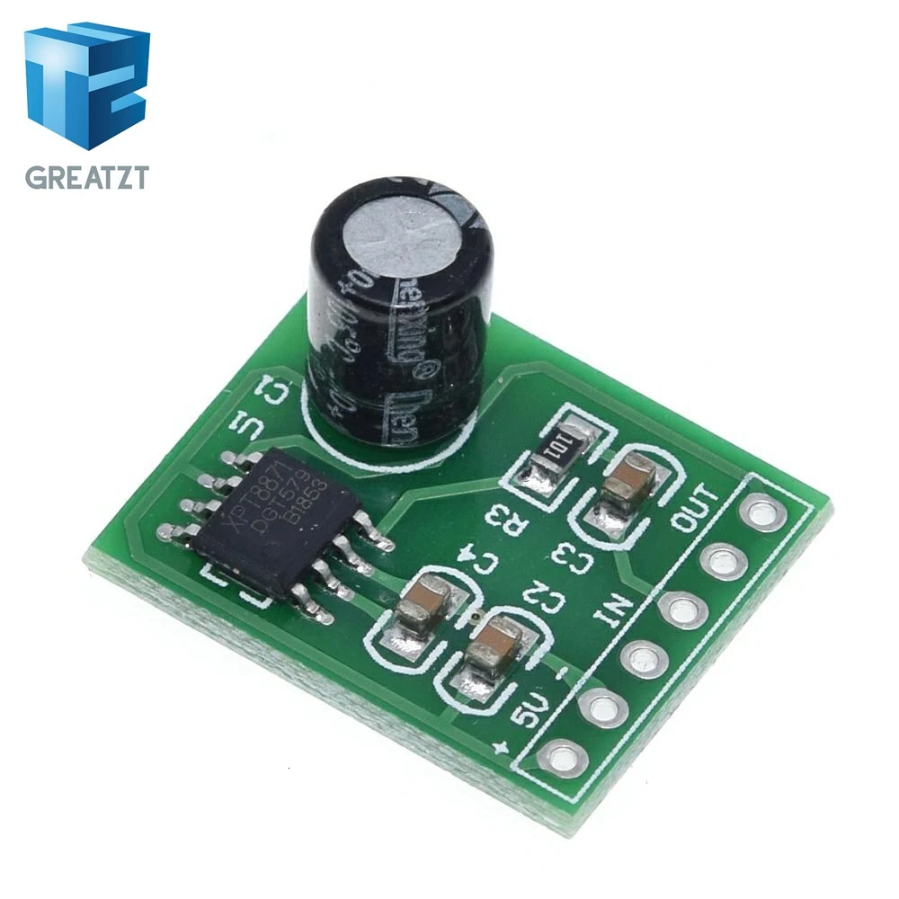 GREATZT DC 5V Mini аудио моно усилитель плата стерео одноканальный 5 Вт модуль цифрового