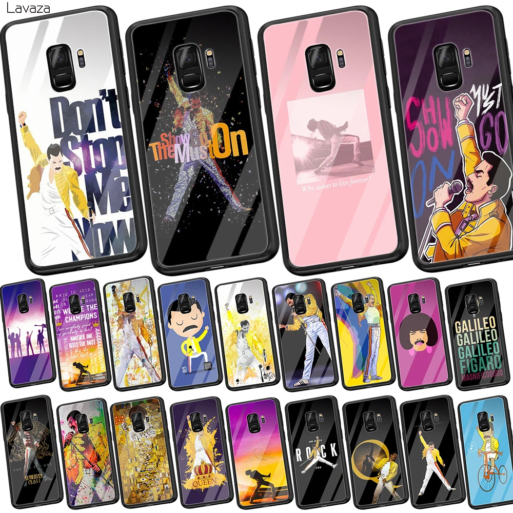 Мягкий чехол Lavaza Freddie Mercury Queen band из закаленного стекла для Samsung Galaxy S7 Edge S8 S9 S10 Plus