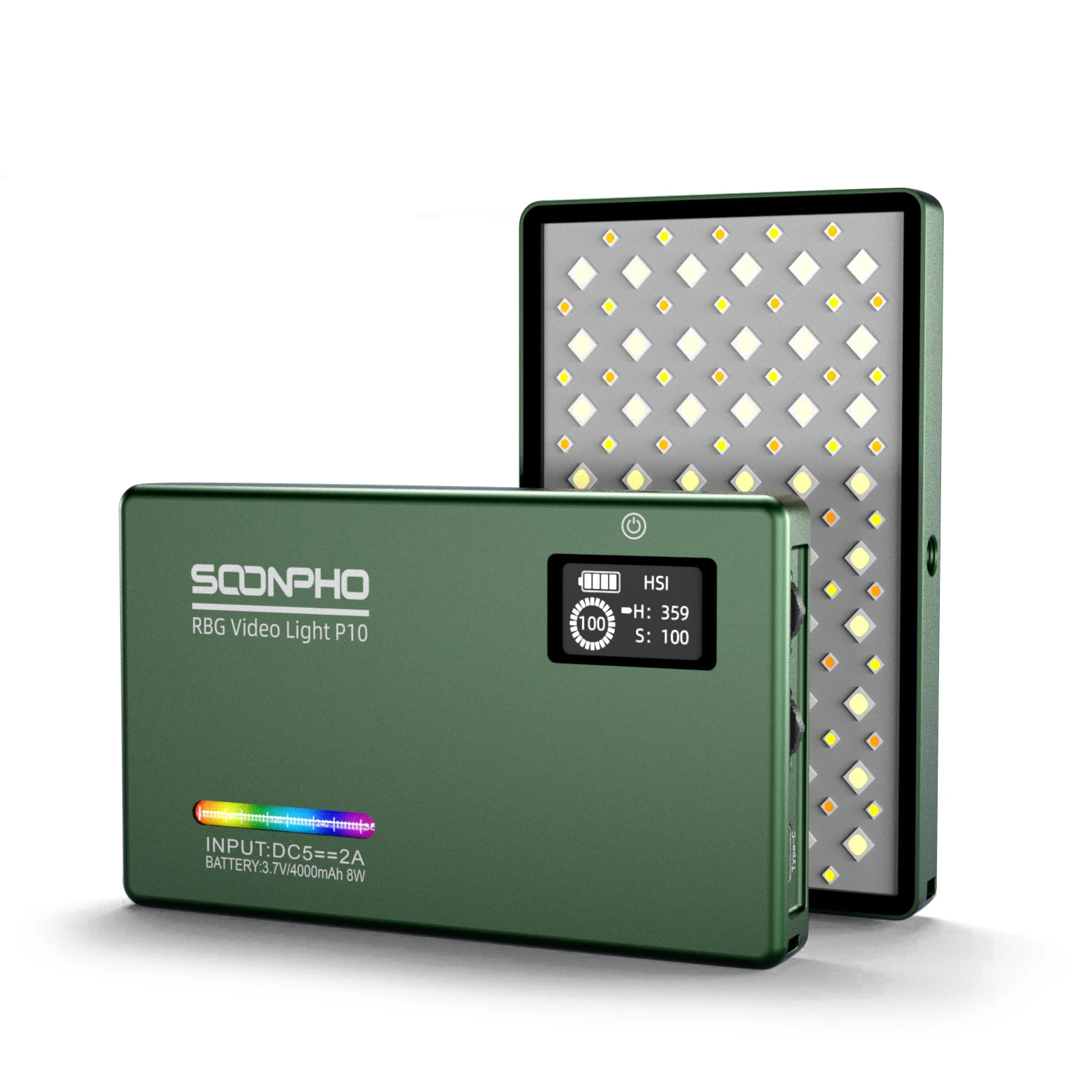 Conduziu a Luz de Vídeo Luz de Preenchimento Fotográfica da Bateria de 4000mah para o Estúdio de Tiro Soonpho 97 Embutida Iluminação P10 2500k-8500k Rgb Cri - Image 6