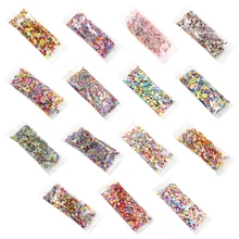 

1000Pcs/Pack Clay Resin Fillings Craft Fruit Leaf Flowers Pattern Colorful Mixed Filler for DIY Epoxy Resin Jewelry Nail Art