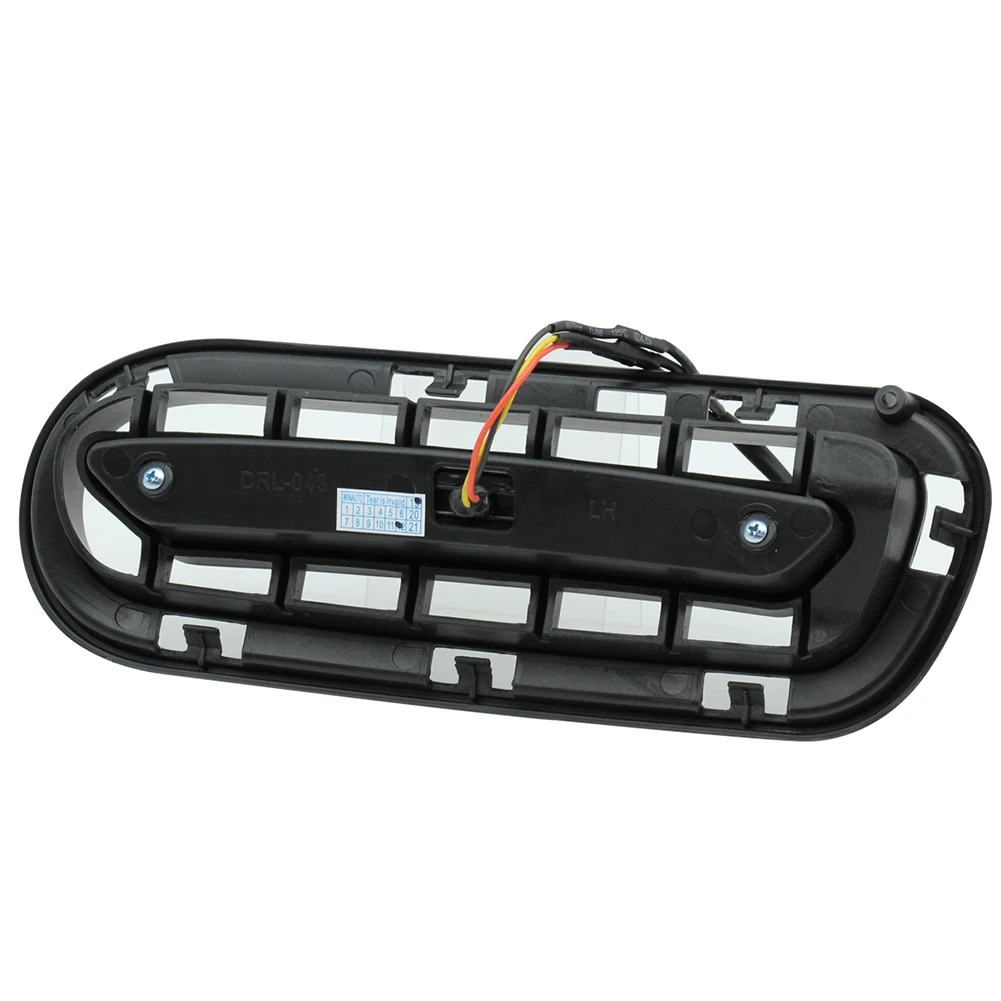 2 pcs/pair Car LED 2 Color Daytime Running Light for 18-20 Kia Stinger Lamp Auto Vehicle Accessories TD326