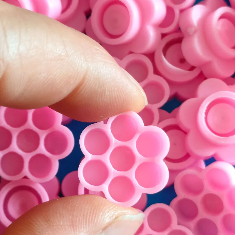 Grafting Eyelashes Pink Delay Cup Eyelash Glue Holder 100 Pcs Blossom Delay Cups Eyelash Extension Tool Makeup Supplies eyelash glue holder eyelash makeup tool