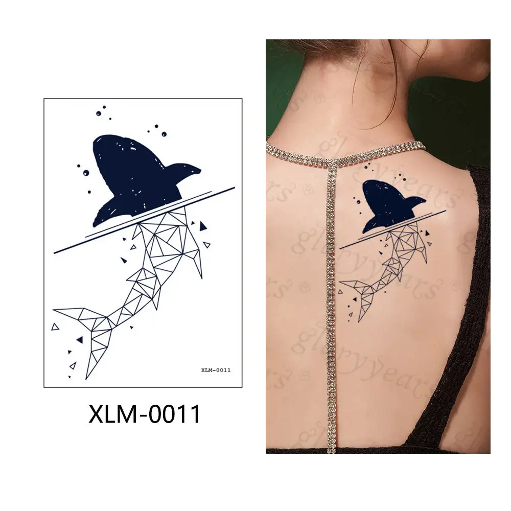 XLM-0011 Glaryyears 1 лист реалистичные близкие к реальной татуировки водонепроницаемые полуперманентные тату-наклейки сексуальные маленькие боди-арт поддельные для мужчин и женщин - Цвет: XLM-0011