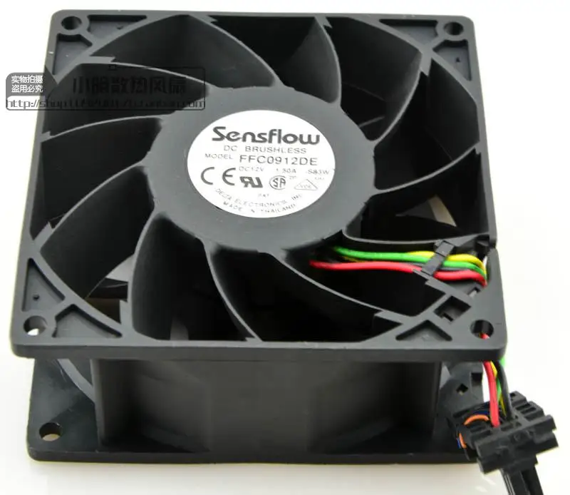 FFC0912DE 9038 12V 1.50A 9 см защиты электродвигателя Вентилятор охлаждения