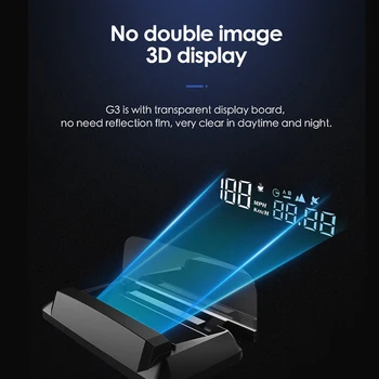 

AOZBZ Car GPS Digital Speedometer HUD Automotive Heads Up Display Vehicle Car GPS Speedometer Overspeed Warning