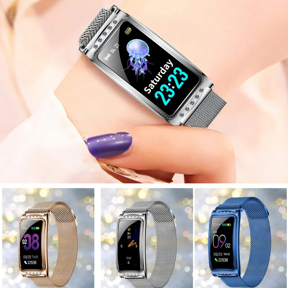 

F28 Smart Color Screen Monitor Waterproof Bracelet Multi-Sport Mode 105Mah Information Reminder Monitoring 2020