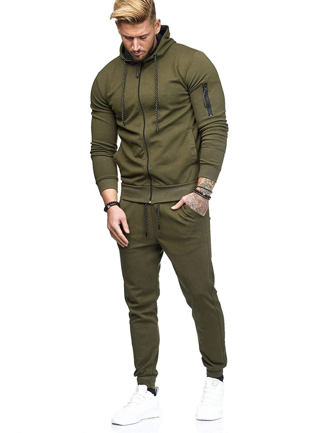 Conjuntos de ropa deportiva de moda para hombre conjunto de pantalones sudaderas con capucha para hombre|Conjuntos para hombres| - AliExpress