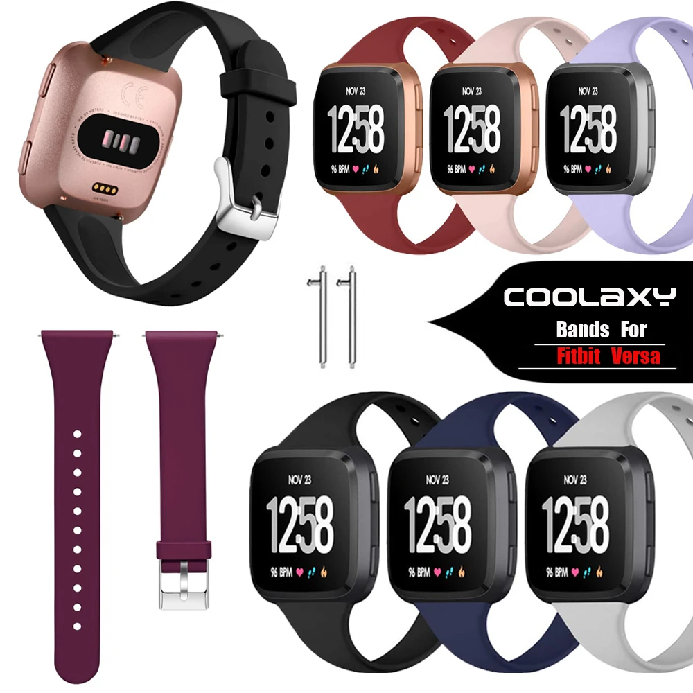 Цветной сменный ремешок для Fitbit Versa Силиконовый Браслет для Fitbit Versa/Versa Lite тонкий ремешок для Fitbit Versa