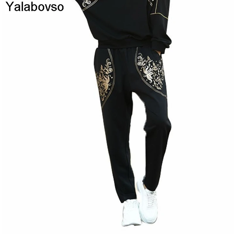 2020 Fashion Loose Straight Trousers Woman Printing Pants Casual Female Clothes | Женская одежда