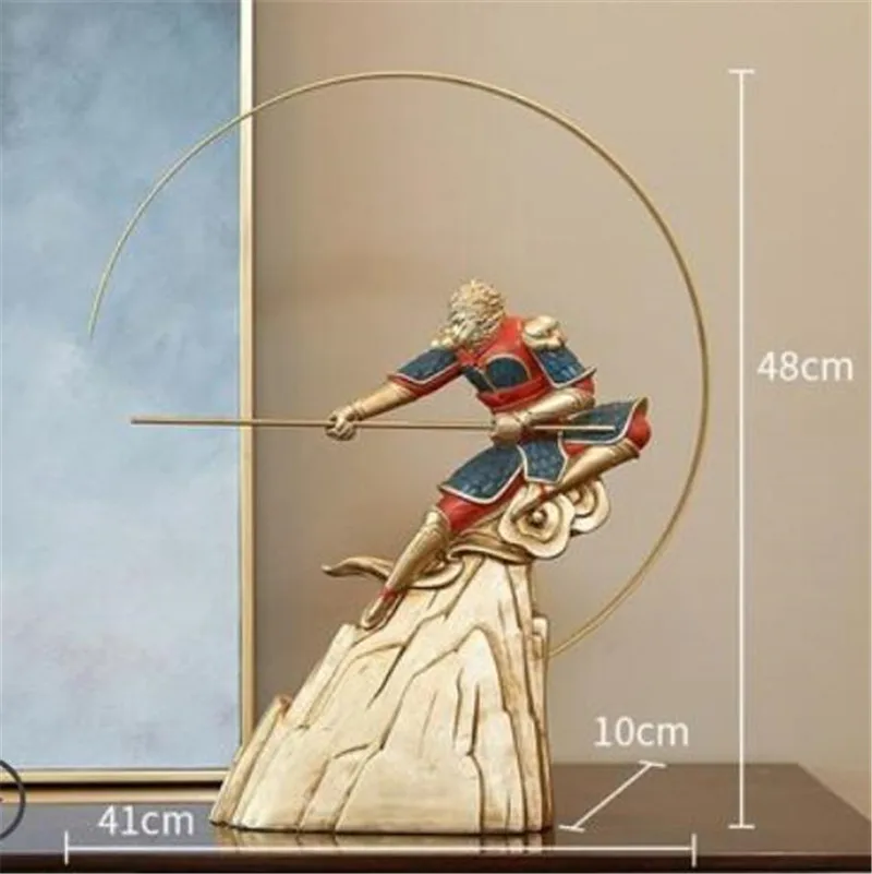 Элегантный Обезьяна Король украшения дома рабочего стола Смола украшения минималистичный Сунь Укун счастливый Декор лучший подарок