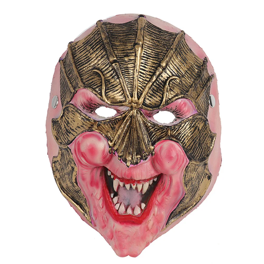 

PTYGO Hot Sale Black /Gold Masks Hallonween Cosplay Latex Mask Helmet Party Realistic Adult Party Props Free Shipping