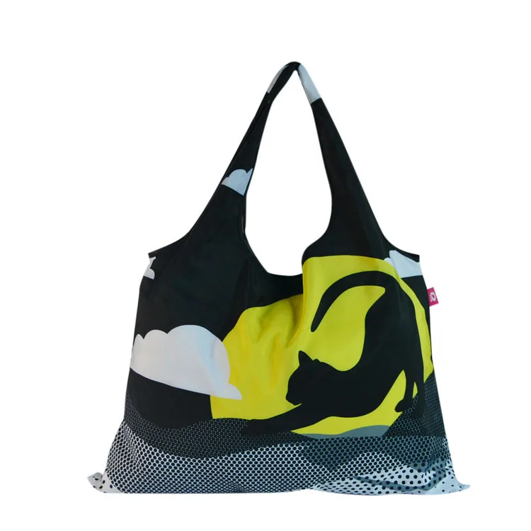 

Imitation Nylon Bag Polyester Fiber Oxford Cloth Storage Folding Bag Hand Vest Bag Production Manufacturers Customizable Logo