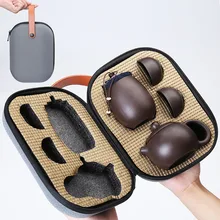 TANGPIN Zisha чайник с 2 чашками чай caddy фиолетовый глина Путешествия Чайный набор посуда для напитков