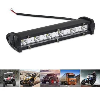 

Car Auto 6-LED Work Light Bar Driving Lamp Bar Off Road 6000K White 18W Parts