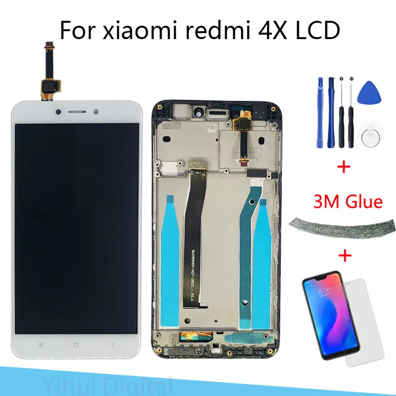 

Display for Xiaomi Redmi 4X Lcd touch Screen Display Digitizer assembly Replacement for Redmi 4X Pro Display Tested Lcd Parts