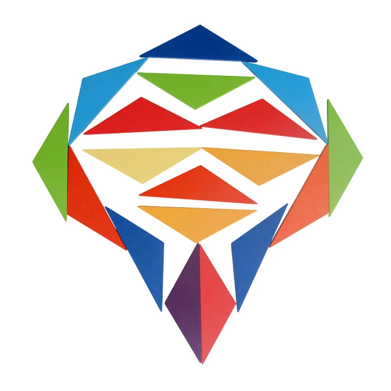 hot sale Colorful Wooden Puzzles Tangram Board Brain Puzzles Children Wooden Toys Preschool Magination Educational Kids Toy